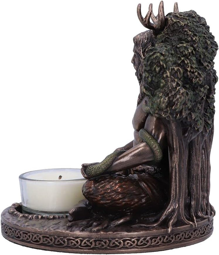 Nemesis Now Cernunnos Teelichthalter, 13,5 cm, bronzefarben