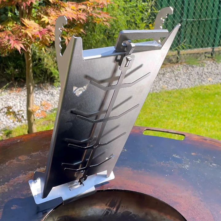 FENNEK Feuerplattenadapter für Flammlachshalter | Für Feuerplatten von 5-15 mm Dicke | sicherer Halt