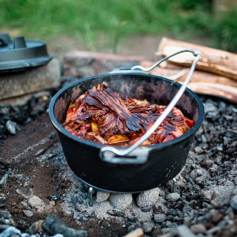 BBQ-Toro Dutch Oven Premium Serie | 7,3 Liter (DO6P), Topf ohne Füsse | bereits eingebrannt - presea