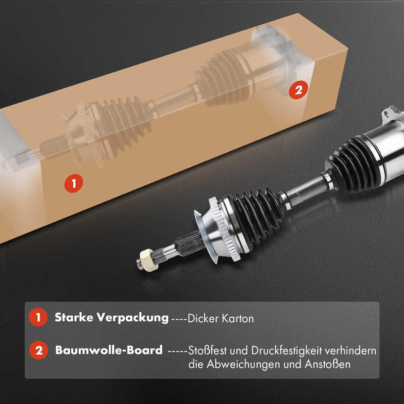 Frankberg 1x Antriebswelle Vorne Links Kompatibel mit A4 8D2 B5 2.0L-2.8L 1995-2008 Superb I 3U4 1.9