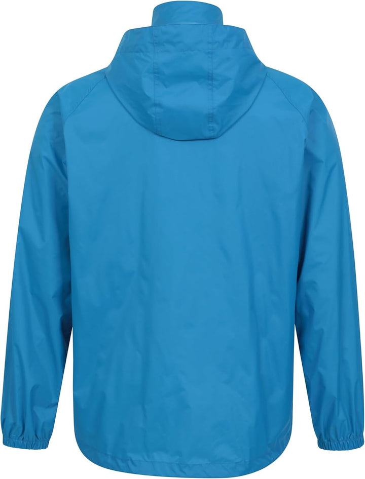 Mountain Warehouse Pakka Herren Wasserdicht Leichte verpackbare Regen Renn Sport Jacke M Leuchtend B