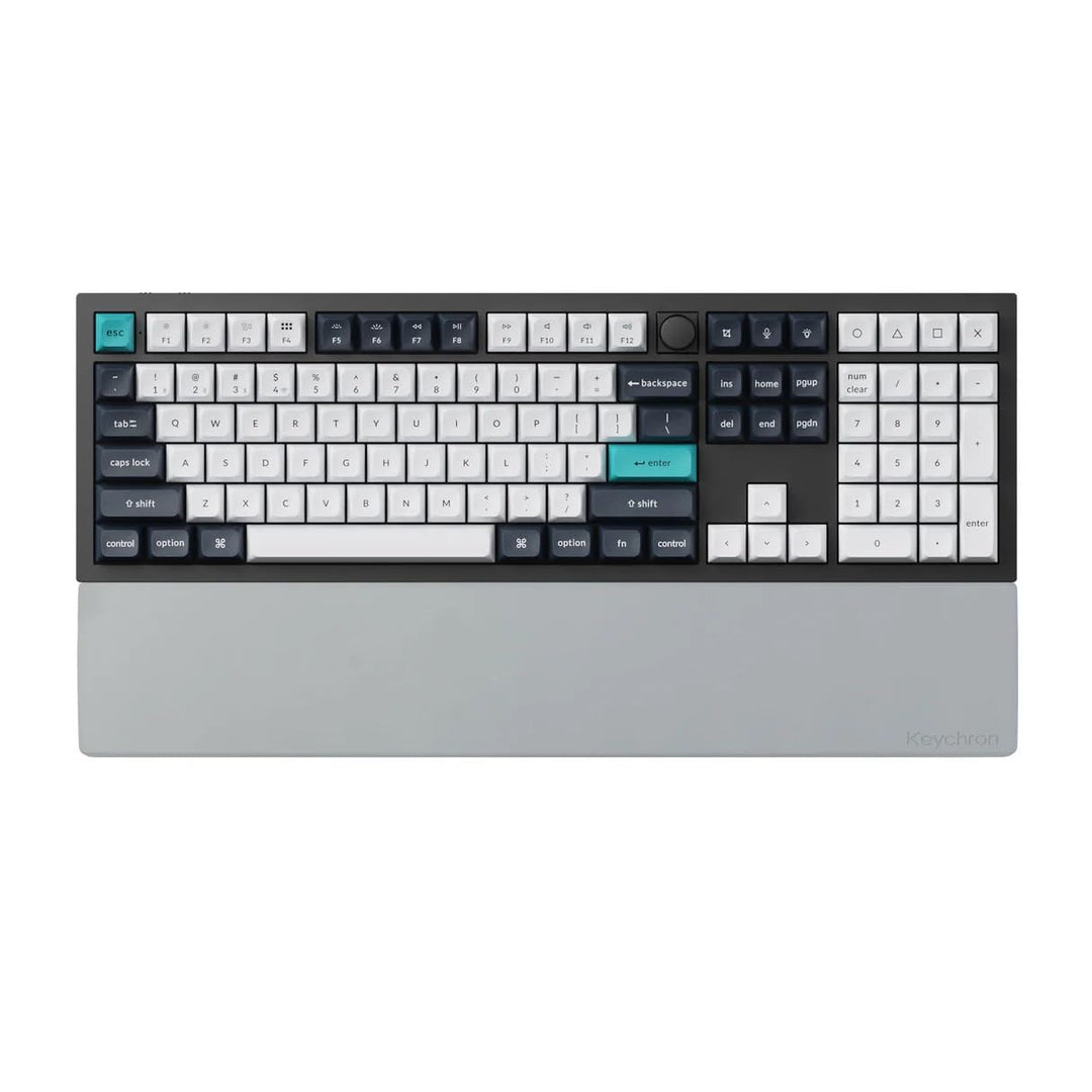 Keychron Gray Silicone Wrist & Palm Rest – 447mm (17.6") Full Size for K10 Pro / K10 Max / Q6 / Q6 P