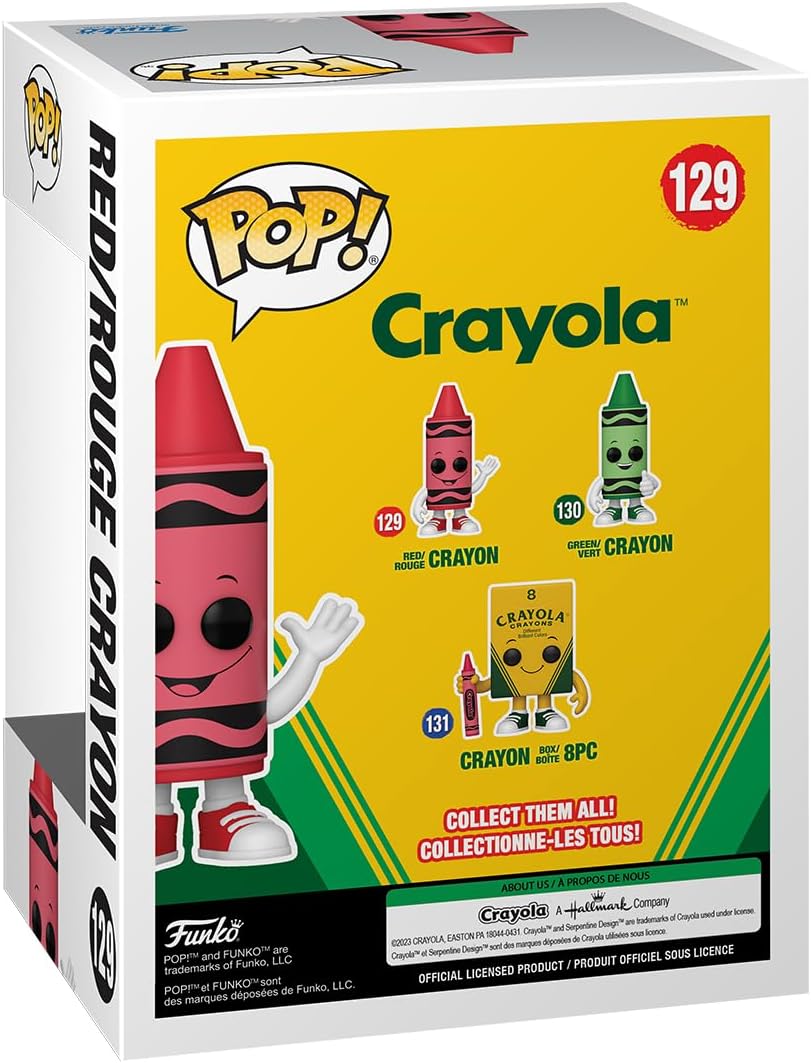 Funko POP! Vinyl: Crayola - Red Crayon - Vinyl-Sammelfigur - Geschenkidee - Offizielle Handelswaren