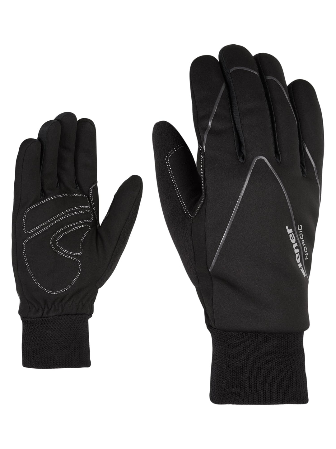 Ziener Unico Glove Crosscountry Langlauf/Outdoor/Funktions-Handschuhe 7.5 Schwarz, 7.5 Schwarz