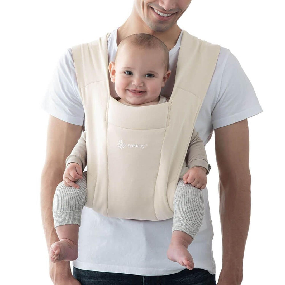 Ergobaby Babytrage für Neugeborene ab Geburt Extra Weich, Embrace Bauchtrage Baby-Tragetasche Ergono