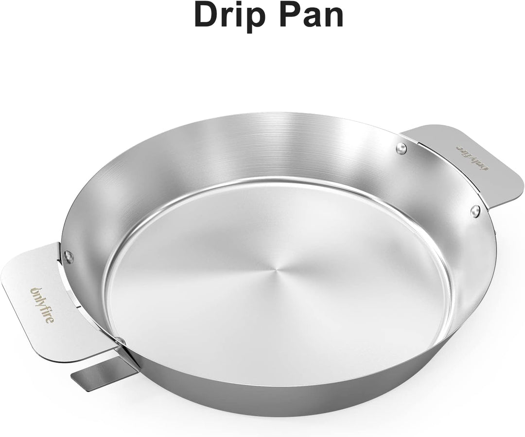 onlyfire Hähnchenschenkel Halter mit Auffangschale für 12 Keulen, Edelstahl Hähnchen Ständer, Hähnch