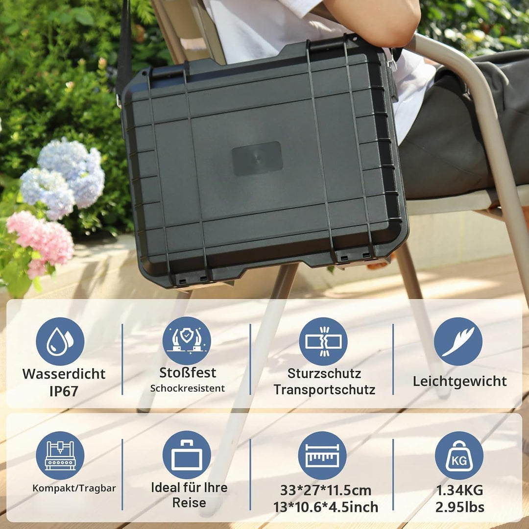 Poweka Wasserdicht Tasche Koffer Kompatibel mit DJI Mini 4 Pro/Mini 3/3 Pro, DJI RC 2/RC/RC-N2/N1 Wa