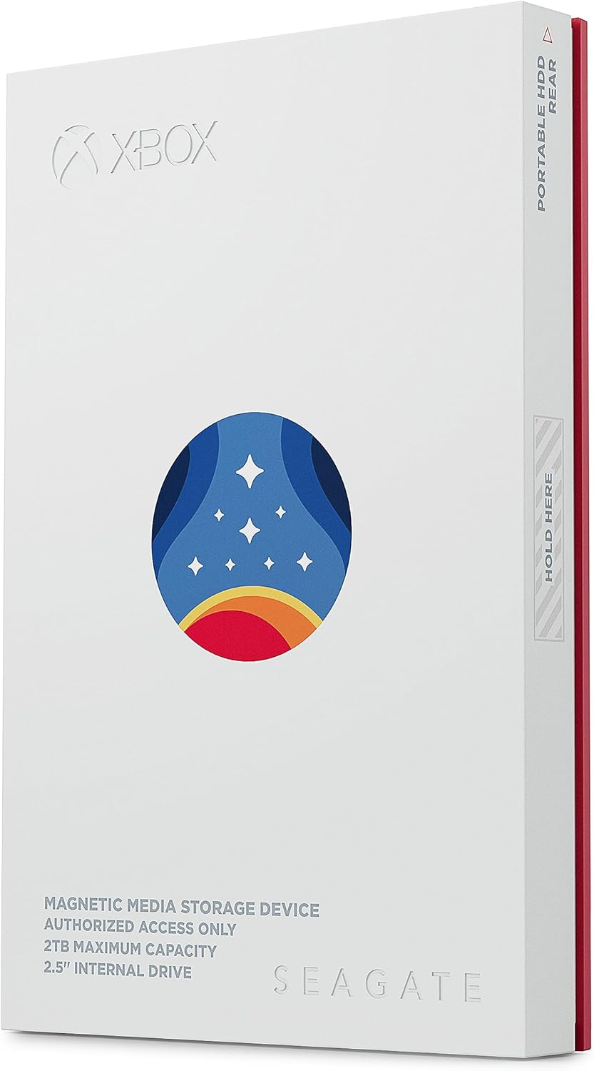 Seagate FireCuda Gaming HDD 2 TB, tragbare externe Festplatte, PC Gaming, Starfield Special Edition,