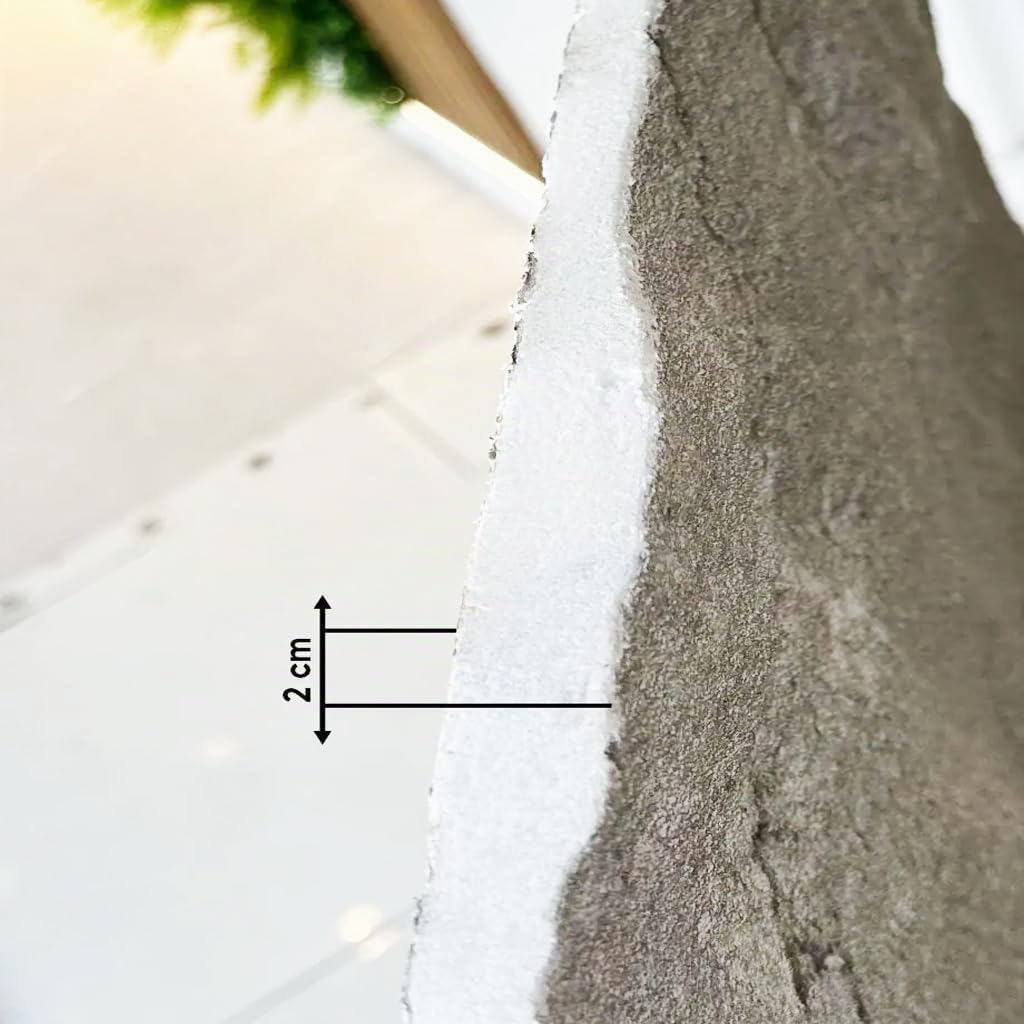 EPS 3D Wandpaneel Steinoptik – 50x120 cm – Leicht, DIY Montage, Wärme- &amp; Schalldämmung – Innen Wandv