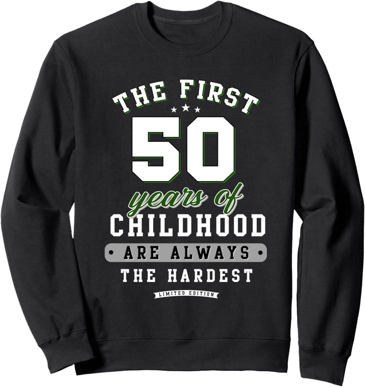50. Geburtstag lustiges Geschenk life Begins at 50 Jahre alt Sweatshirt