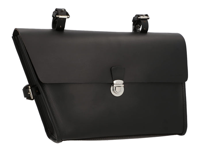 Gusti Rahmentasche Leder - JEF P. Damen und Herren Radtasche Ledertasche Fahrrad Fahrradtasche Schwa
