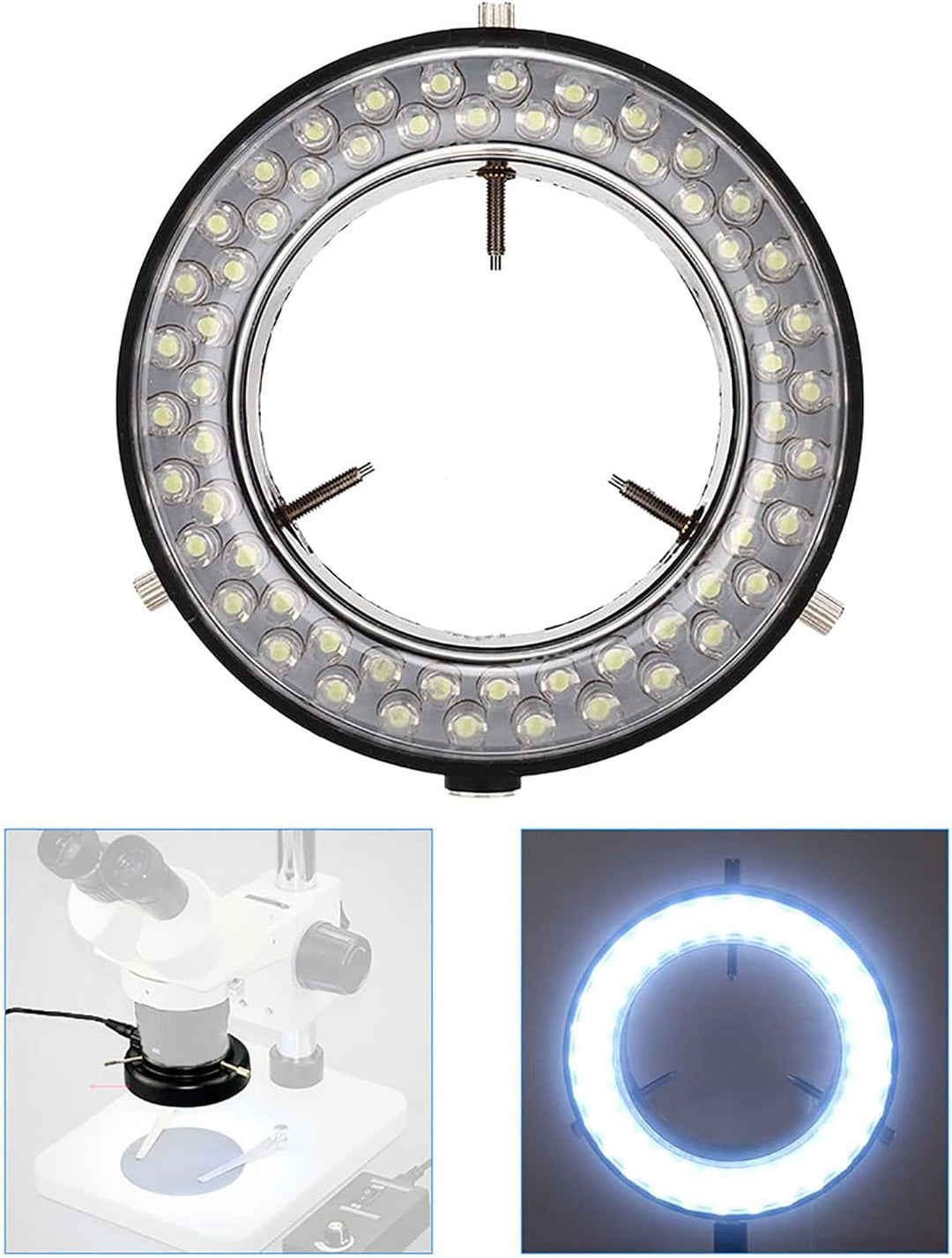 Ringlicht-Stereomikroskop-Lampe LED-Mikroskop-Lampenquelle Illuminator für Schmuckreparatur, für Lab