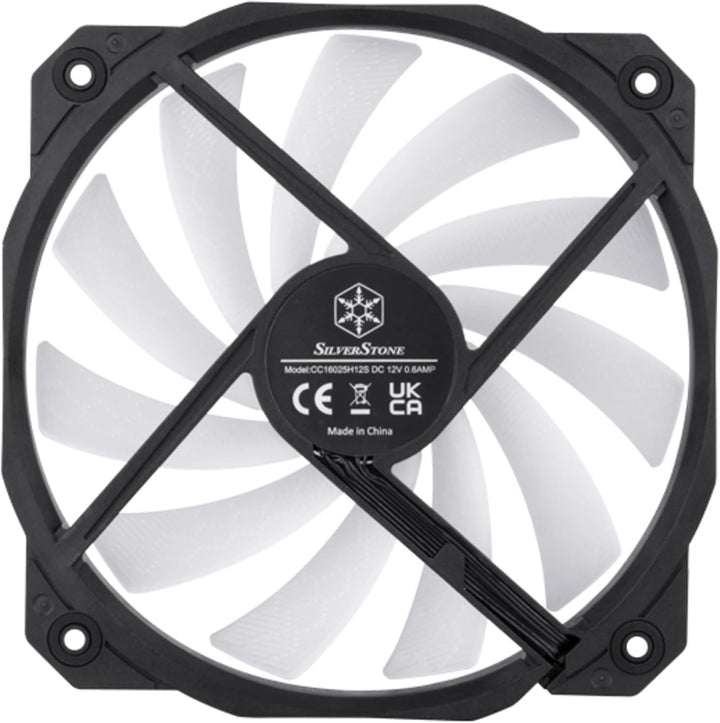 SilverStone SST-SF160B-ARGB - Shark Force Leistungsverstärkter 160-mm-PWM-ARGB-Lüfter 160mm ARGB