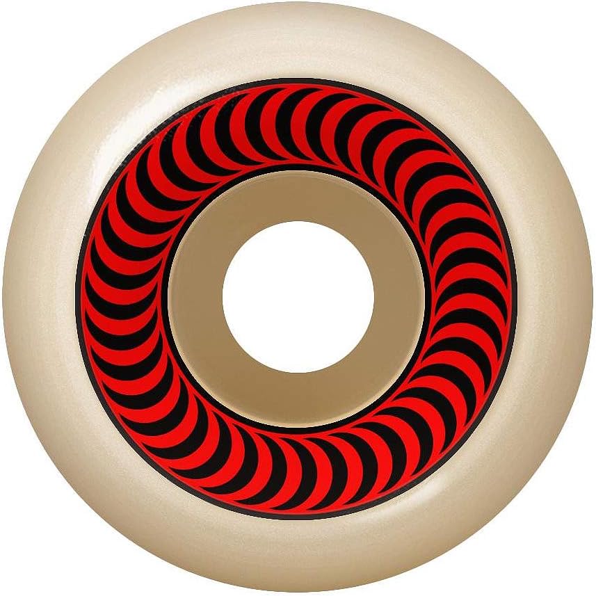 Spitfire Formula Four OG Classic Skateboard-Räder, 4 Stück, 55 mm Nat/Rot 60mm, Nat/Rot 60mm
