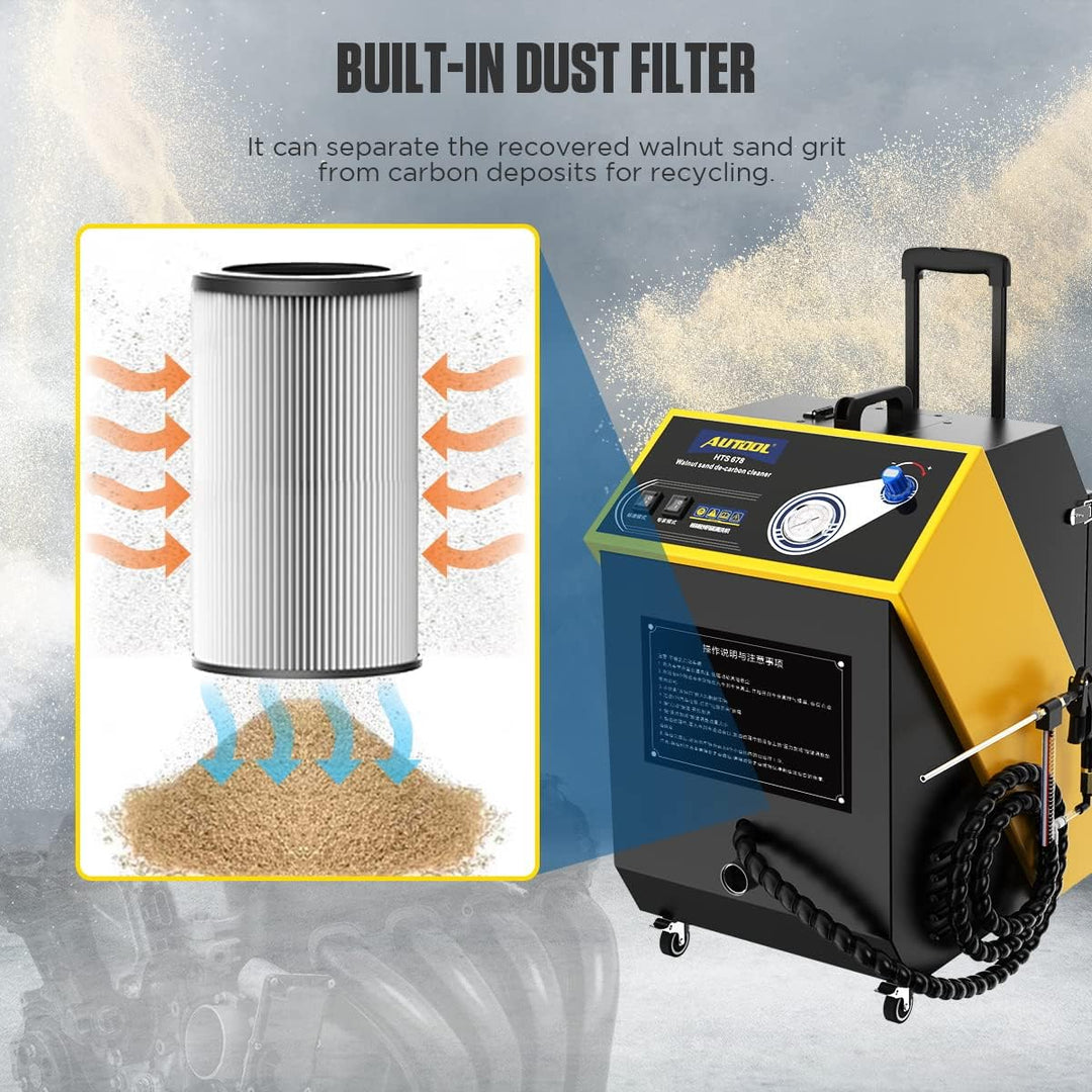 AUTOOL Walnut Blaster Cleaner, Automotor Kohlenstoffablagerungs Ansaugrohrventil Reinigungsmaschine