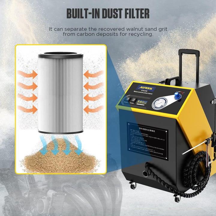 AUTOOL Walnut Blaster Cleaner, Automotor Kohlenstoffablagerungs Ansaugrohrventil Reinigungsmaschine