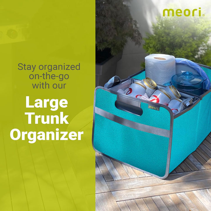 Meori Aufbewahrungsbox faltbar Traglast 30 kg - 50cm 32cm 27.5cm Grösse L Box Azur, Box Azur