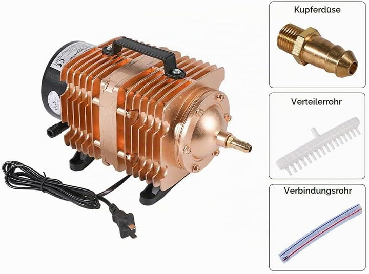 Cloudray 160W Elektromagnetischer Luftkompressor 140L/min Luftpumpe 230V 50Hz für CO2 Lasergravur un