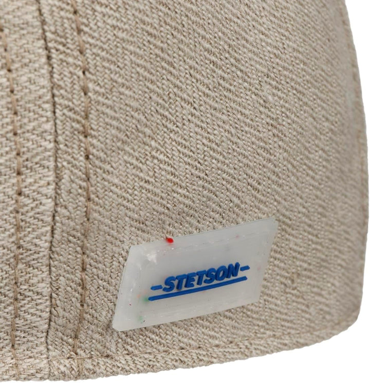 Stetson Kent New Sustainable Leinen Flatcap - Einfarbige Mütze - Klassische Schiebermütze - Unifarbe