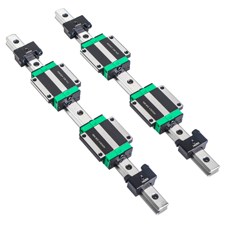 CNCMANS HGR20 Linearführung Set 2 Stücke HGR20-800mm Linearschienen mit 4 Stücke HGW20CC Gleitblock