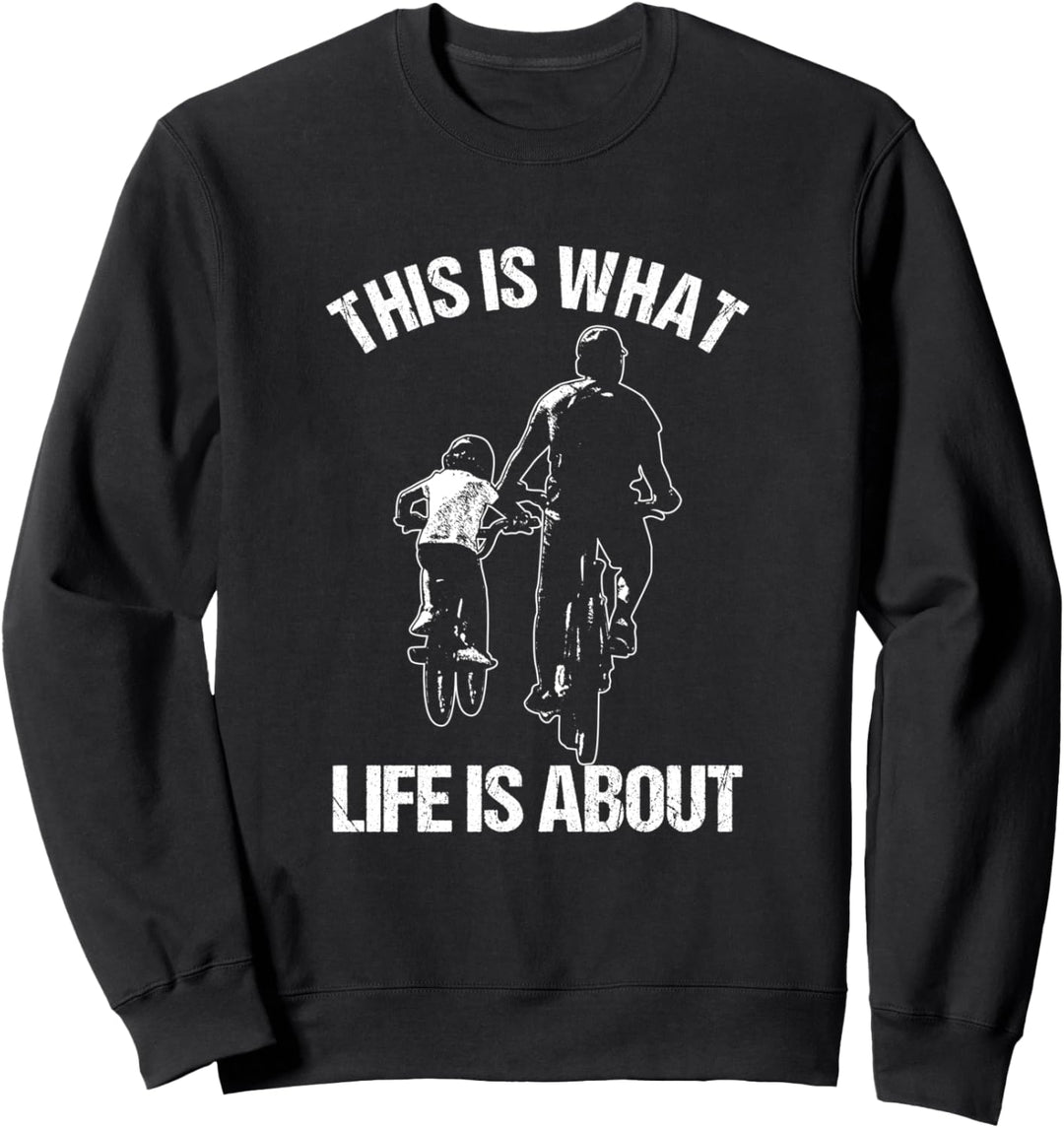 Mountainbike MTB Fahrrad Fahren Rad Fahrer Vater Und Sohn Sweatshirt