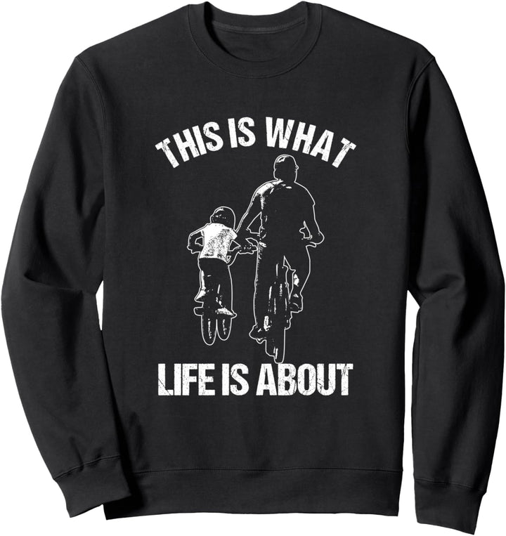 Mountainbike MTB Fahrrad Fahren Rad Fahrer Vater Und Sohn Sweatshirt