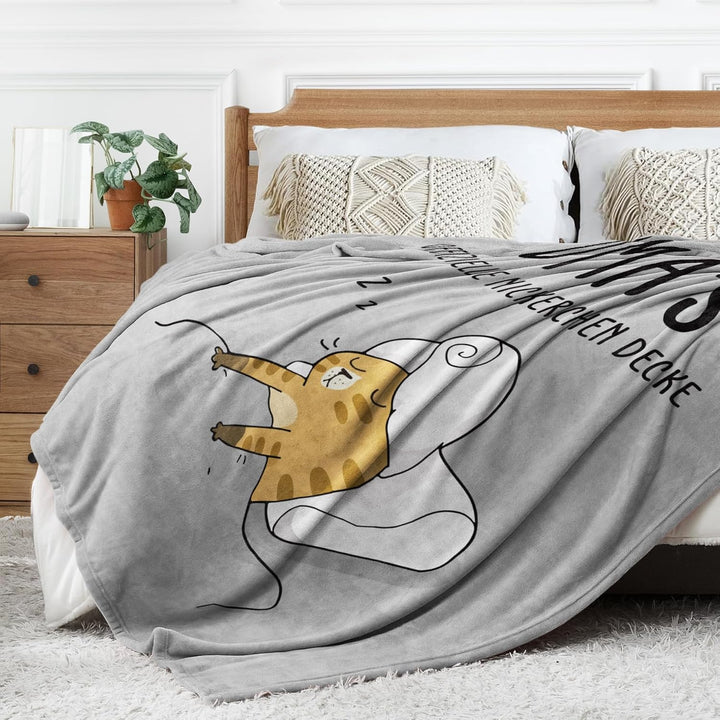 Juratar Oma Geschenk, Personalisierte Decke Geschenke für Oma, Superweiche Decke aus Flanell Oma, Om