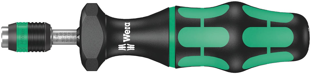 Wera 7446 Kraftform einstellbare Drehmomentschraubendreher mit Rapidaptor Schnellwechselfutter, 1/4
