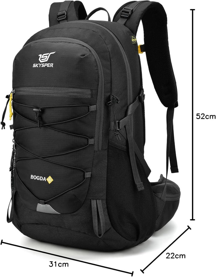 SKYSPER BOGDA 35 Wanderrucksack 35L Camping Backpack mit Rückenbelüftung & Trinksystem Trekkingrucks