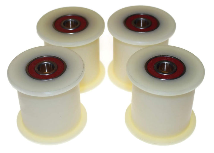 4 Stück Nylon Gurtspanner 60 mm Ø 50 mm Nut 12 mm Lager exakt in der EU gefertigt (60-50-12)