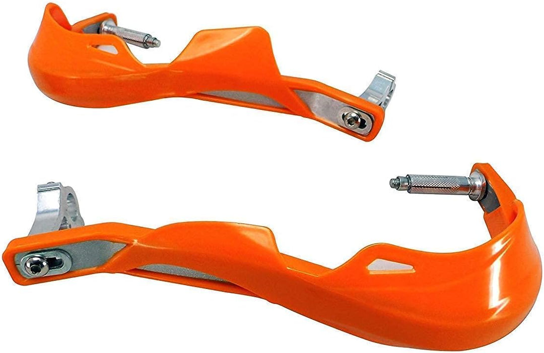 Orange Universelles Motorrad Aluminium Einsatz/Plastik Handschutz - 7/8 (22mm)