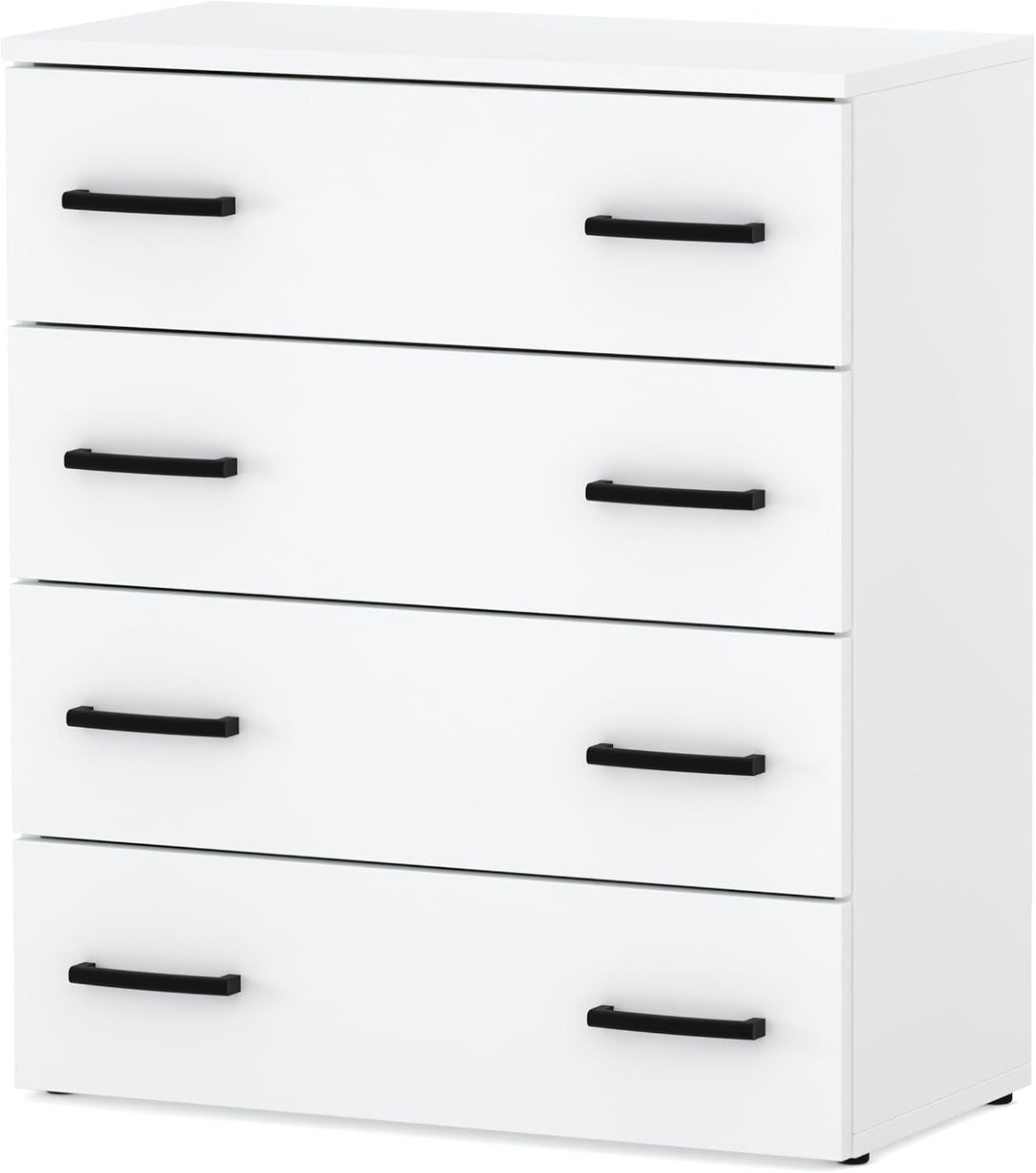 MRBLS_HOME Schuhschrank 71,2 x 82,9 x 35 cm (B/H/T) – Schmale Kommode mit 4 Klappen - Aufbewahrungsk