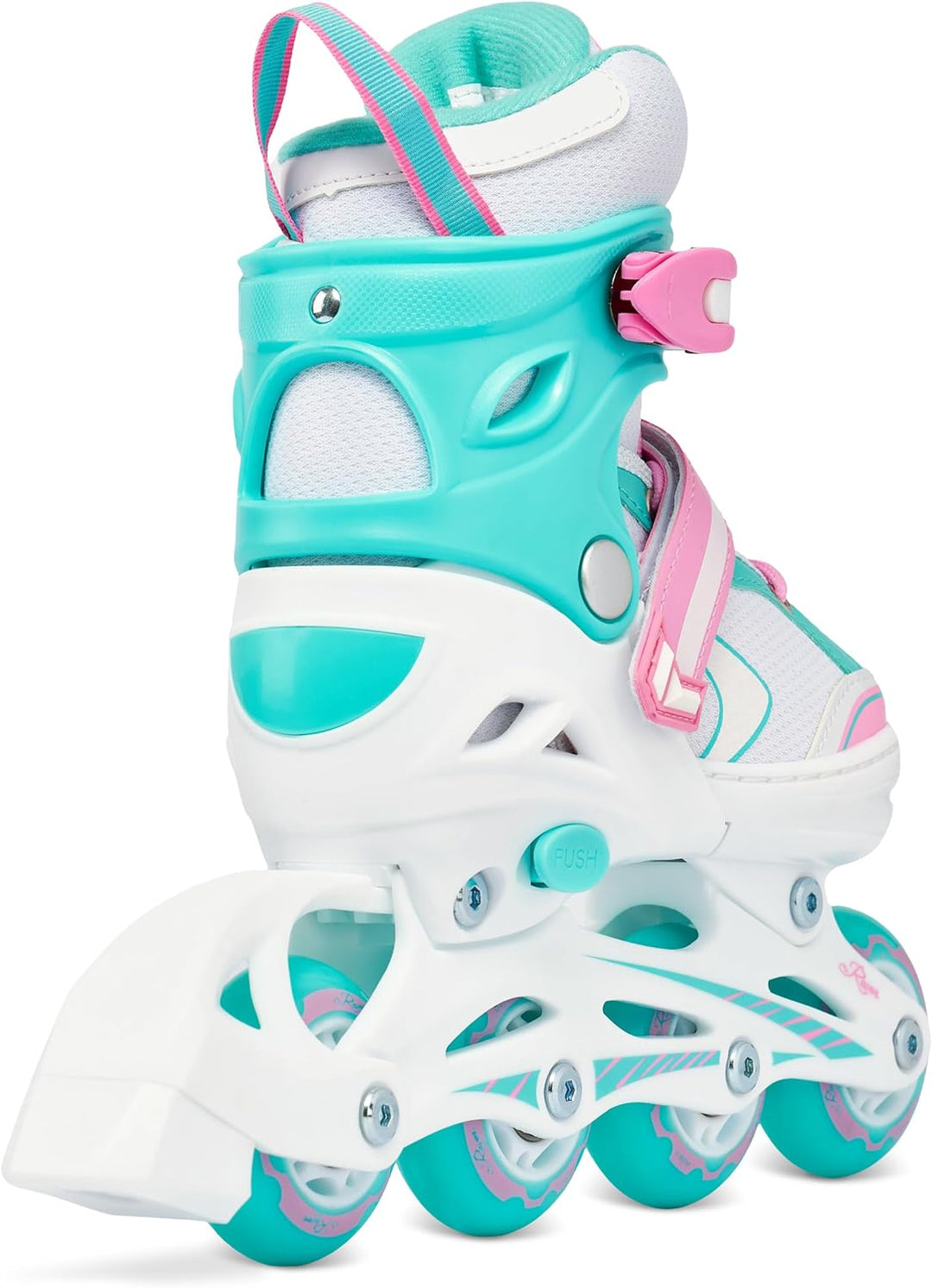 RAVEN 3in1 Inline Skates Triskates Rollschuhe Inliner für Kinder Mädchen verstellbar 34-37 (21,5cm-2