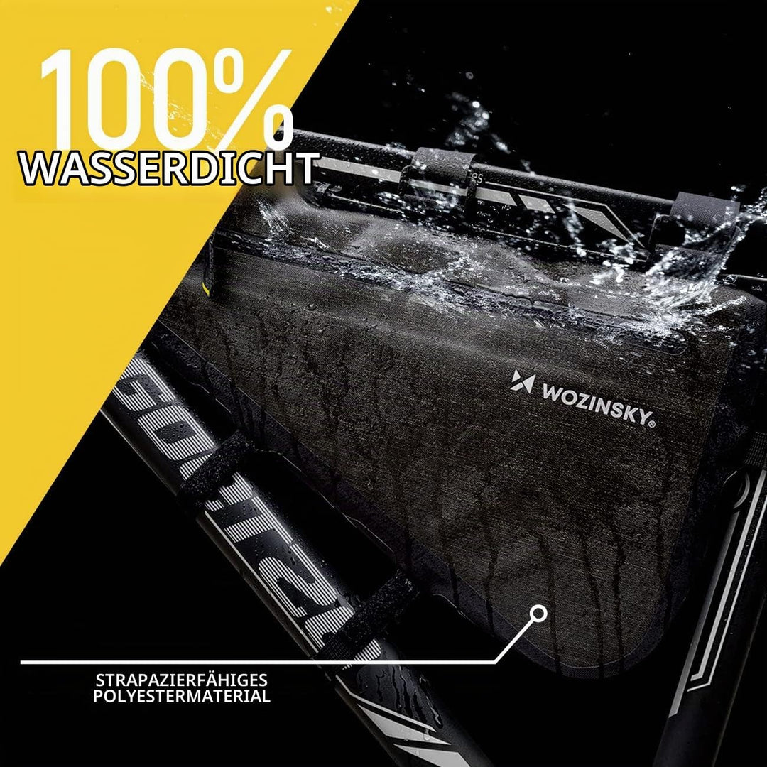 WOZINSKY Fahrradtasche Rahmentasche Wasserdicht Tasche für Fahrrad, Mountainbike, ebike, MTB, Rennra