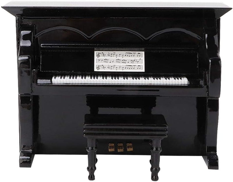 Mini Piano Miniatur Holz Klavier Modell mit kleinen Hocker Musikinstrument Modell musikalische Gesch