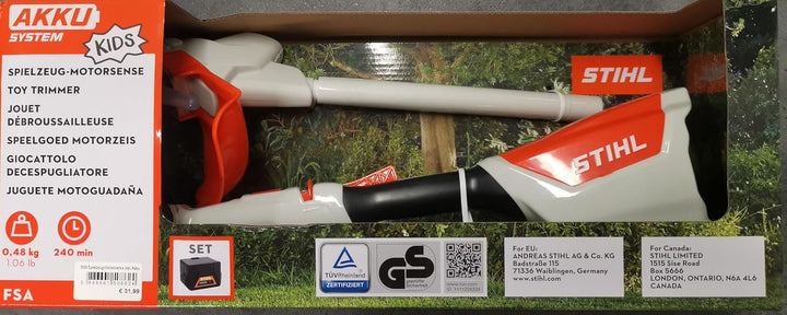 Stihl Rasentrimmer mit Spielzeug