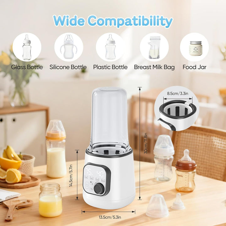 8-in-1Flaschenwärmer, Fast Babynahrungsheizung, Multifunktionaler Flaschenwärmer für Muttermilch, Au