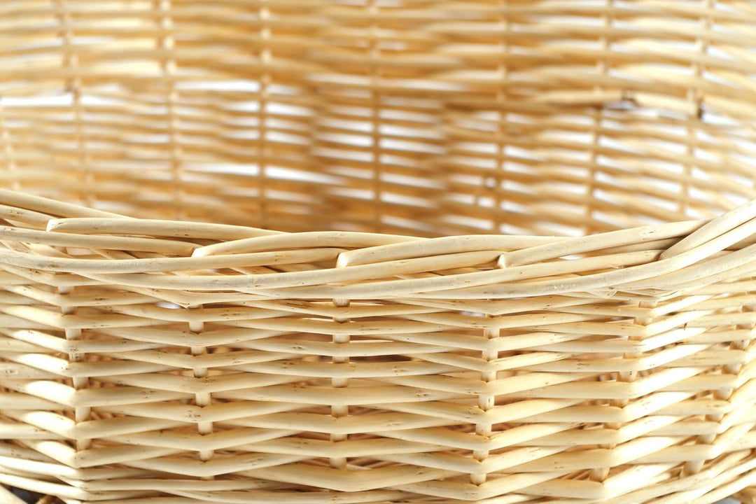 Kobolo Geschenkkorb Präsentkorb Henkelkorb Korb aus geflochtener Weide - Gr 3 49x40x14/44 cm, 49 x 4