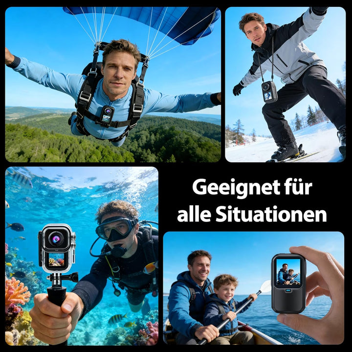 AIKER Action Cam 4k WiFi Aktualisierte Version,Ultra-Hd-Bildqualität/Elektronische Bildstabilisierun