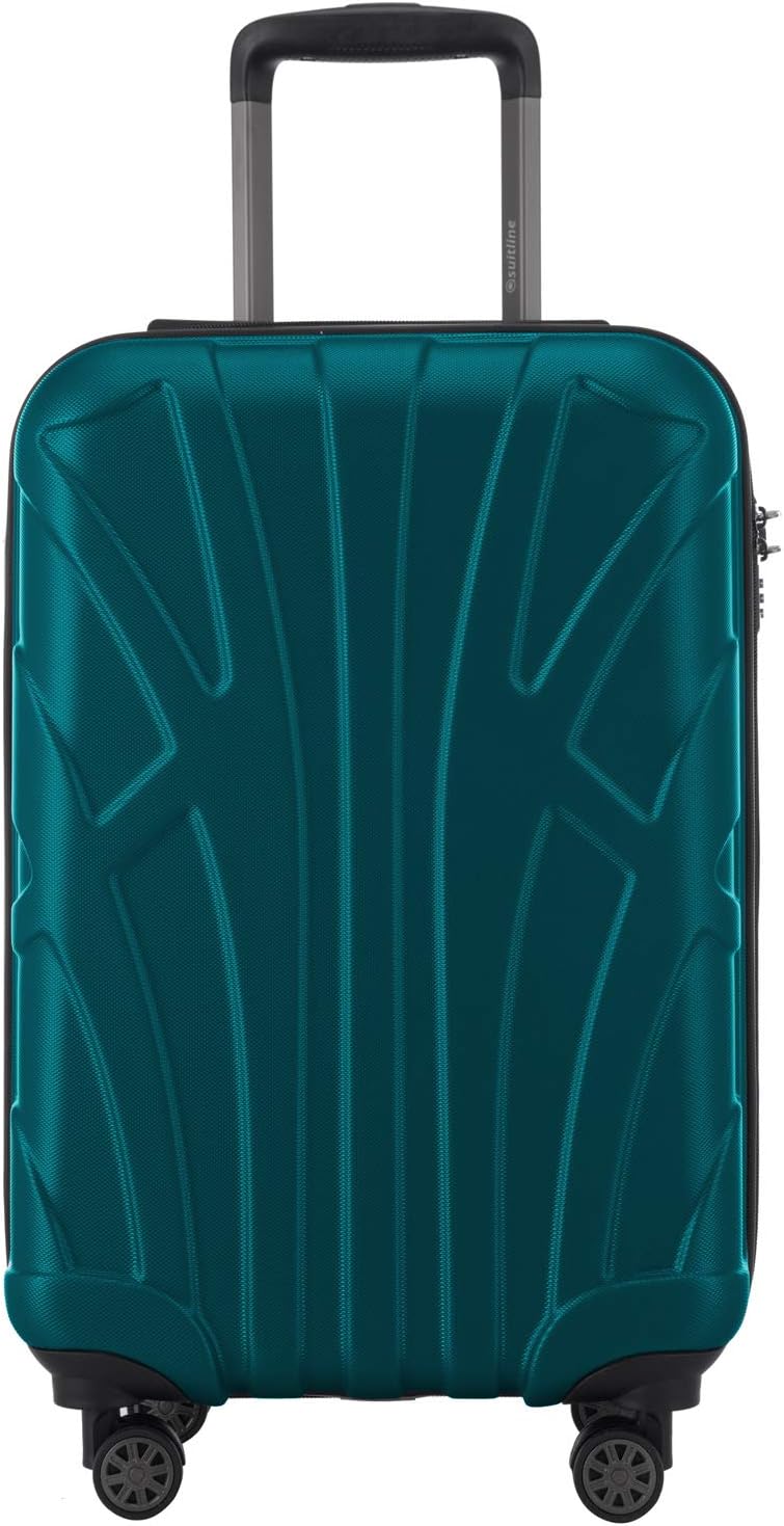 Suitline Handgepäck Hartschalen-Koffer Koffer Trolley Rollkoffer Reisekoffer, TSA, 55 cm, ca. 34 Lit