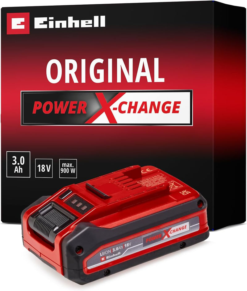 Original Einhell 18V 3,0 Ah Power X-Change PLUS (18V Akku, universell verwendbar für alle PXC-Geräte