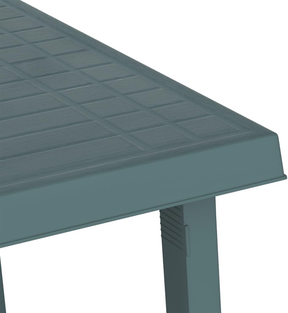 vidaXL Campingtisch Grün 79x56x64 cm PP Holzoptik, Grün