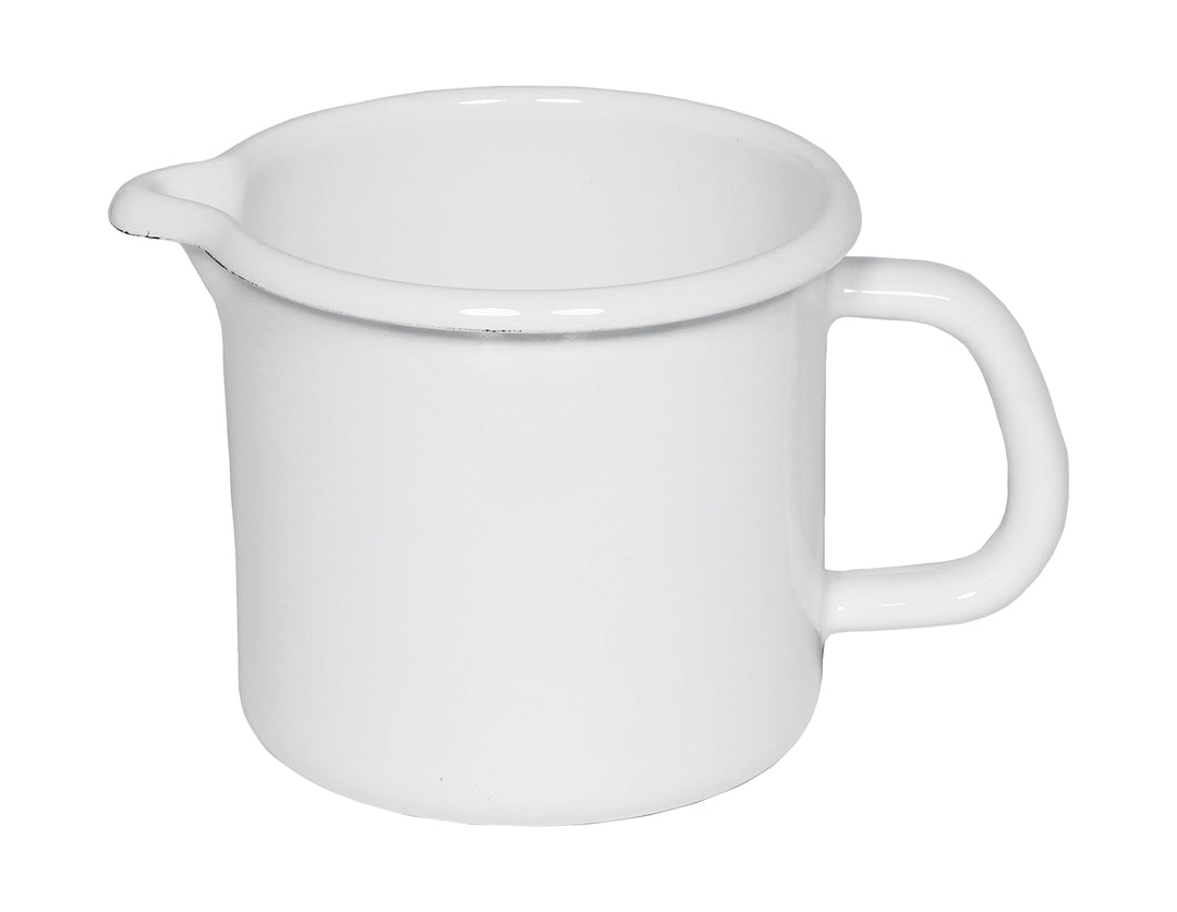 RIESS, 0054-033, Schnabeltopf 16, CLASSIC- WEISS, Durchmesser 16 cm, Höhe 13 cm, Inhalt 2 L, Emaille