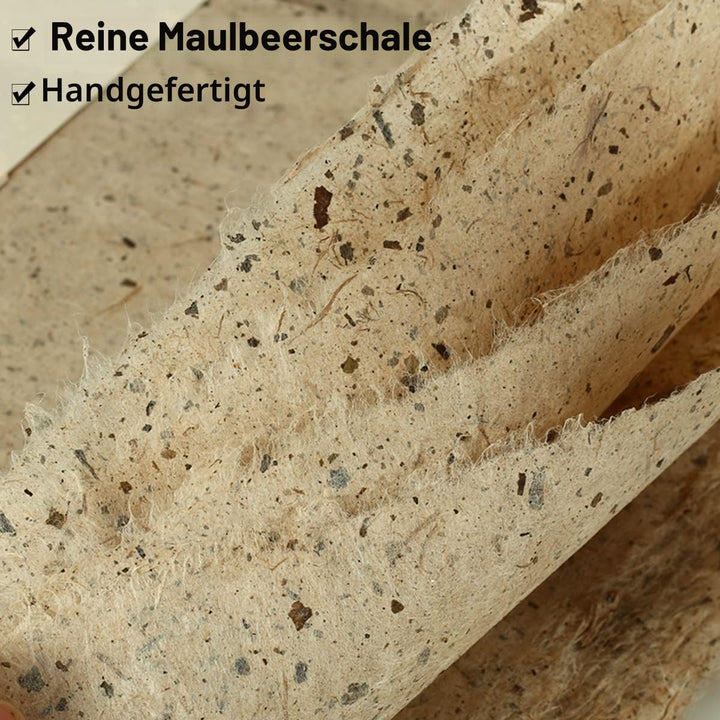 Acidea Maulbeerpapier, 50 Blatt 30 x 40cm Naturfaser Textur, Handgeschöpftes Papier Chinesischer Sti