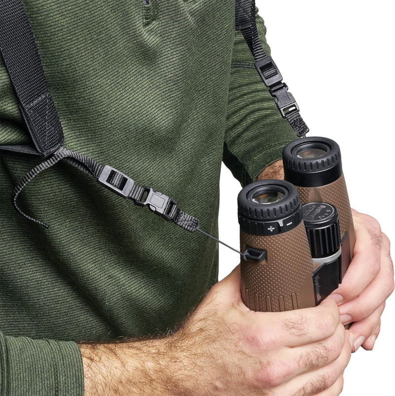 Bushnell - Universal Fernglas-Gurtzeug mit Schnellverschluss-Schnallen - Netzbelüftung - Vogelbeobac