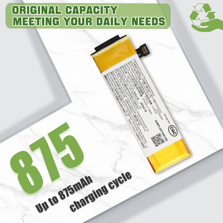 Neu HB3-875 Akku Ersatz Kompatibel mit Pocket 2 Pocket II Ersatzbatterie