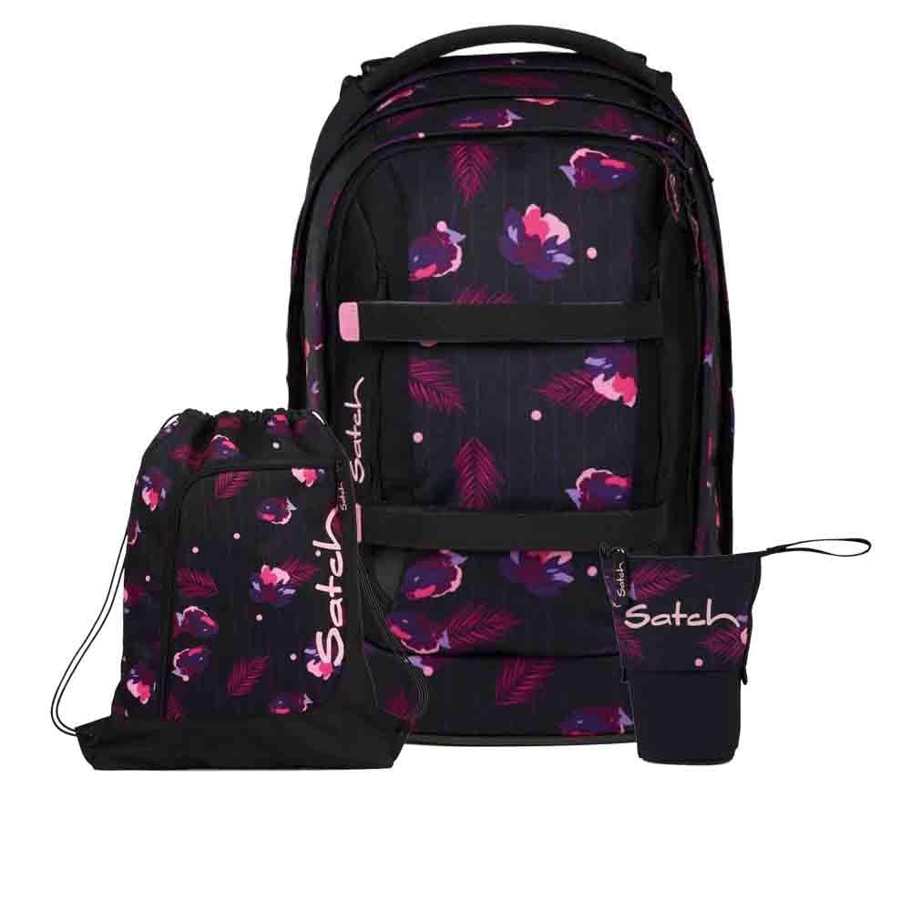 Satch Pack Pencil Slider Light Edition Schulrucksack Set 3tlg. inkl. Sportbeutel (Mystic Night), Mys