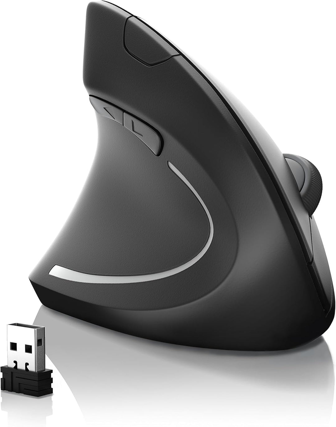 CSL - optische Wireless kabellos Funk Maus Vertikale Ausführung Linkshänder - ergonomisches Design -