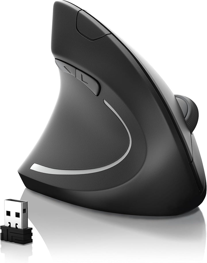 CSL - optische Wireless kabellos Funk Maus Vertikale Ausführung Linkshänder - ergonomisches Design -