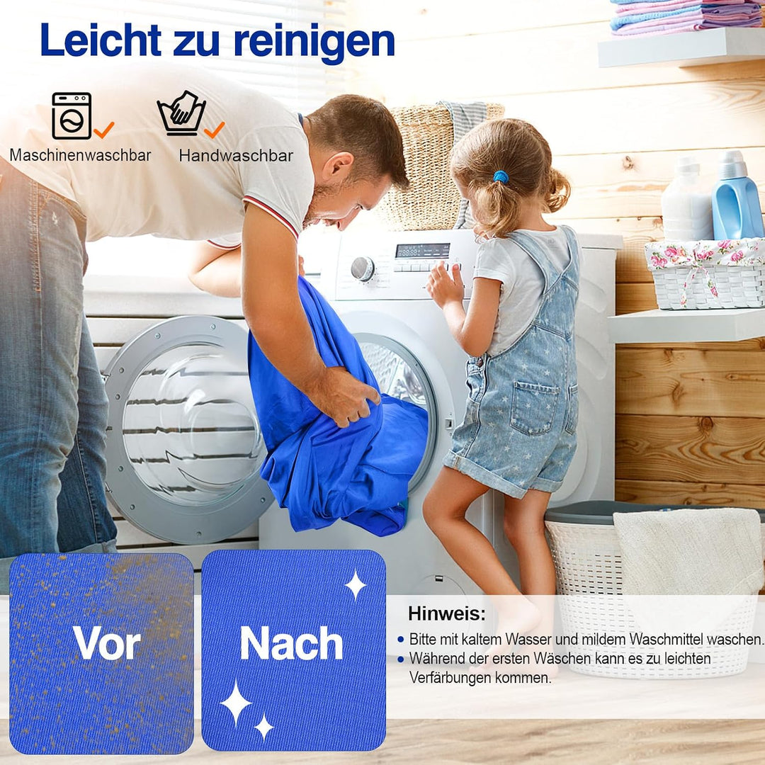 Rhino Valley Strandmuschel, Strandzelt Sonnenschutz UV 50+, Windschutz Strandzelt, Tragbar Sonnenseg